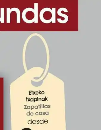 Eroski Zapatillas de casa oferta