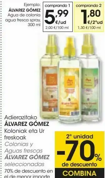 Eroski Colonias y aguas frescas ávarez gómez oferta