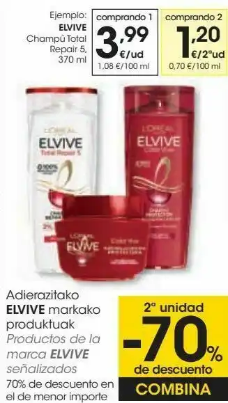 Eroski Productos de la marca elvive oferta