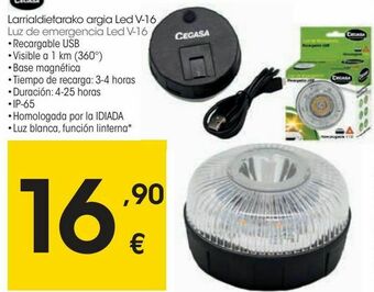 Eroski Luz de emergencia led v-16 oferta