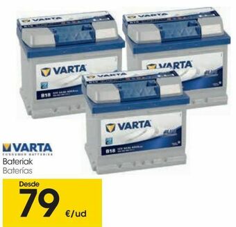 Eroski Varta baterías oferta