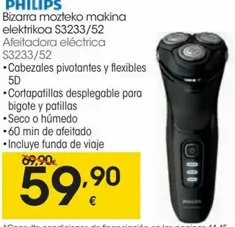 Eroski Philips afeitadora eléctrica s3233/52 oferta