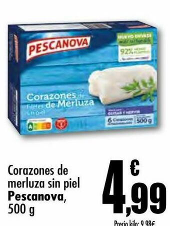 Unide Supermercados Corazones de merluza sin piel pescanova oferta
