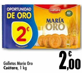 Galletas maría oro cuétara