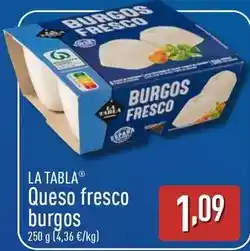 ALDI Queso fresco burgos oferta