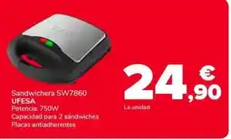 Supeco Ufesa - sandwichera sw7860 oferta