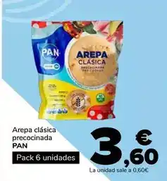 Supeco Pan - arepa clásica precocinada oferta