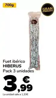 Supeco Hiberus - fuet ibérico oferta