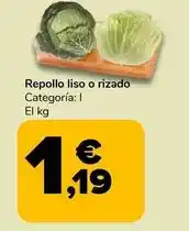 Supeco Repollo liso o rizado oferta
