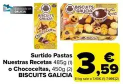Carrefour Galicia - surtido pastas nuestras recetas o chococeltas oferta
