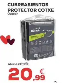 Kiwoko Outech - cubreasientos protector coche oferta