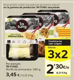 Caprabo Ta tung - rotlle de primavera oferta