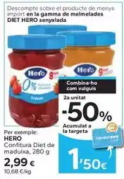 Caprabo Hero - confitura diet de maduixa oferta