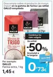 Caprabo Gallo - farina extra oferta