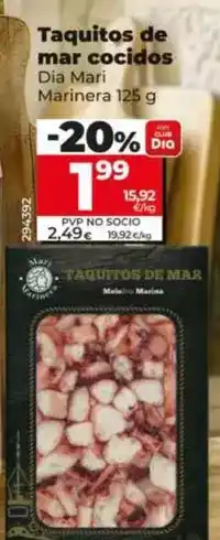 Dia Dia mari marinera - taquitos de mar cocidos oferta