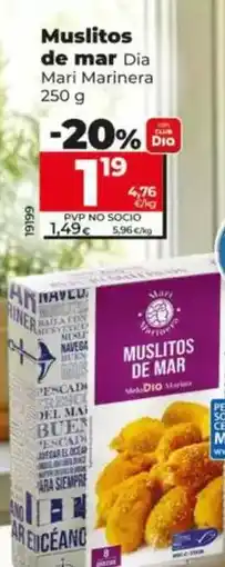 Dia Dia mari marinera - muslitos de mar oferta