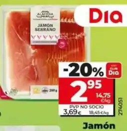 Dia Dia nuestra alacena - jamon serrano oferta
