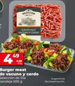 Dia Seleccion de dia - burger meat de vacuno y cerdo oferta