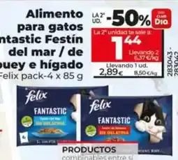 Dia Felix - alimento para gatos fantastic festín del mar/de buey e hígado oferta