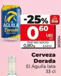 Dia El águila - cerveza dorada oferta