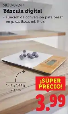Ocine Silvercrest - báscula digital oferta