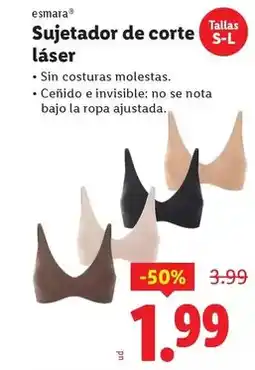 Ocine Esmara - sujetador de corte láser oferta