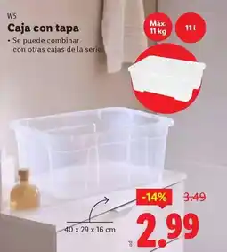 Ocine W5 - caja con tapa oferta