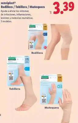 Lidl Sensiplast - rodillera/tobbiler /munequera oferta