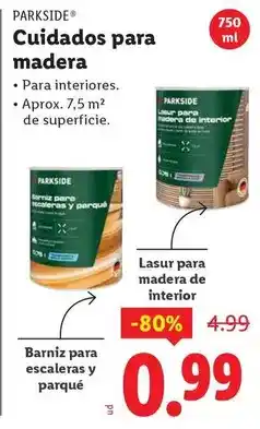 Ocine Parkside - cuidados para madera oferta