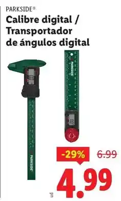 Ocine Parkside - calibre digital/transportador de ángulos digital oferta