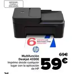 Carrefour Hp - multifuncion deskjet 4330e oferta