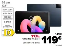 Carrefour Tcl - tablet tab 10l gen4 oferta