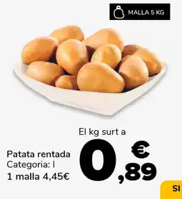 Supeco Patata rentada oferta