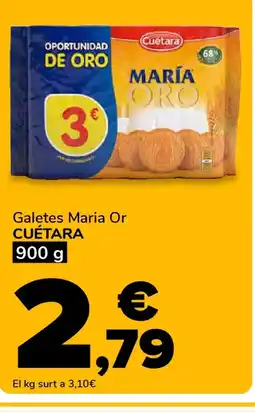 Supeco CUÉTARA Galetes Maria Or oferta