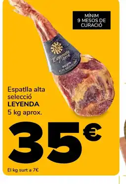 Supeco LEYENDA Espatlla alta selecció oferta