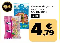 Supeco Caramels de gustos durs o tous CARREFOUR oferta