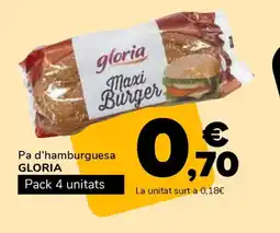 Supeco GLORIA Pa d'hamburguesa oferta