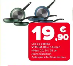 Supeco VITREX Lot de paelles oferta