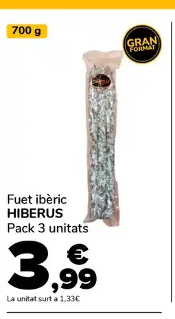 Supeco HIBERUS Fuet ibèric oferta