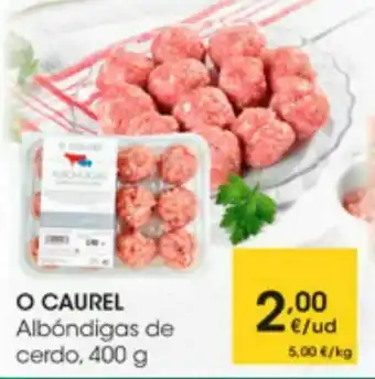 Eroski Albóndigas de cerdo o caurel oferta