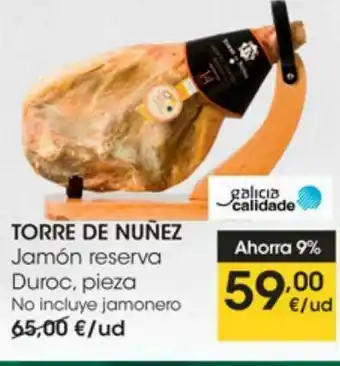 Eroski Jamón reserva torre de núñez oferta