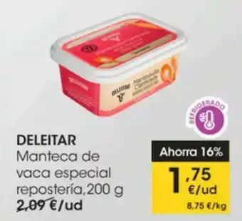 Eroski Manteca de vaca especial repostería deleitar oferta