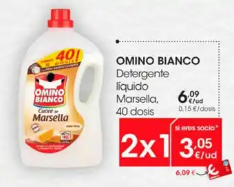 Eroski Detergente líquido marsella omino bianco oferta