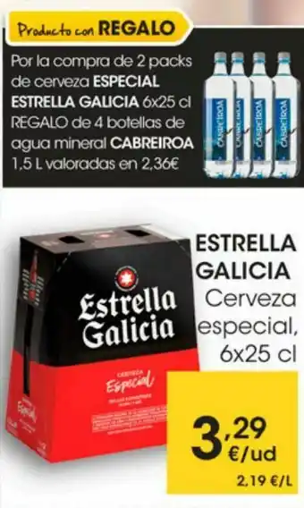 Eroski Cerveza especial estrella galicia oferta