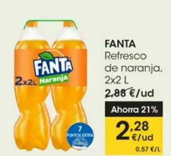 Eroski Refresco de naranja fanta oferta
