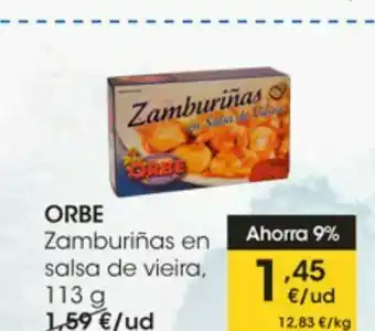 Eroski Zamburiñas en salsa de vieira orbe oferta