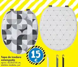 TEDi Tapa de inodoro estampada oferta