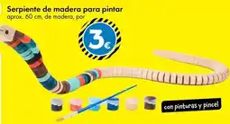 TEDi Serpiente de madera para pintar oferta