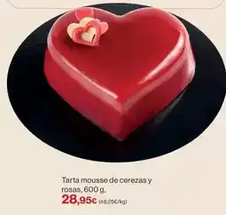 Hipercor Tarta mousse de cerezas y rosas oferta