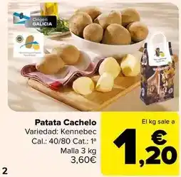 Carrefour Origen - patata cachelo oferta